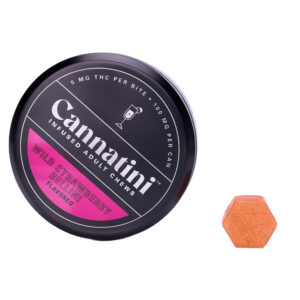 Buy Cannatini 1:1 CBD:THC Wild Strawberry Bellini Gummies, Edibles for sale