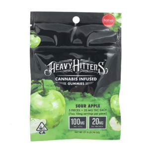 Buy Heavy Hitters Sour Apple Gummies Edibles 600mg