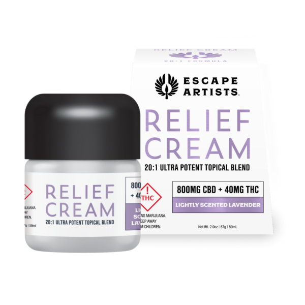 Purchase 20:1 Lavender Relief Cream 800mg CBD : 40mg THC at Canna Cross Dispensary