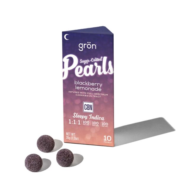 Grön 1:1:1 Blackberry Lemonade Pearls - Sleepy Indica - CBD/CBN/THC